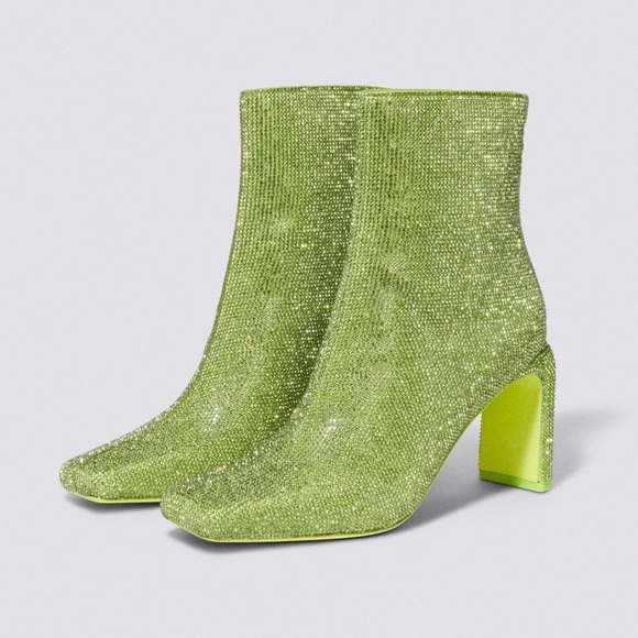 New! Jonathan Simkhai Green Boots - Picture 1 of 7